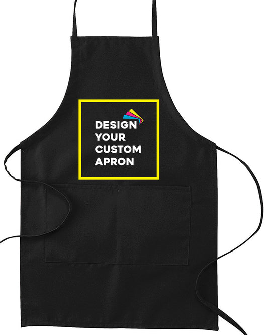 Custom Two-Pocket 30″ Apron  – Black