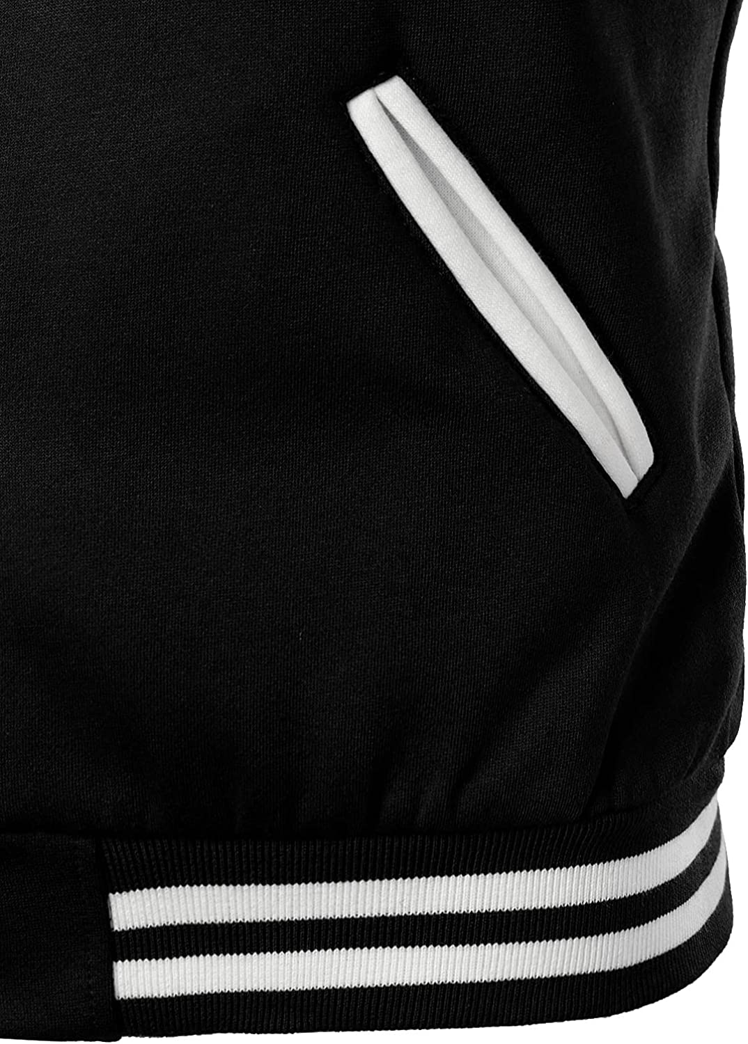 Customizable Letterman Jacket – BLACK