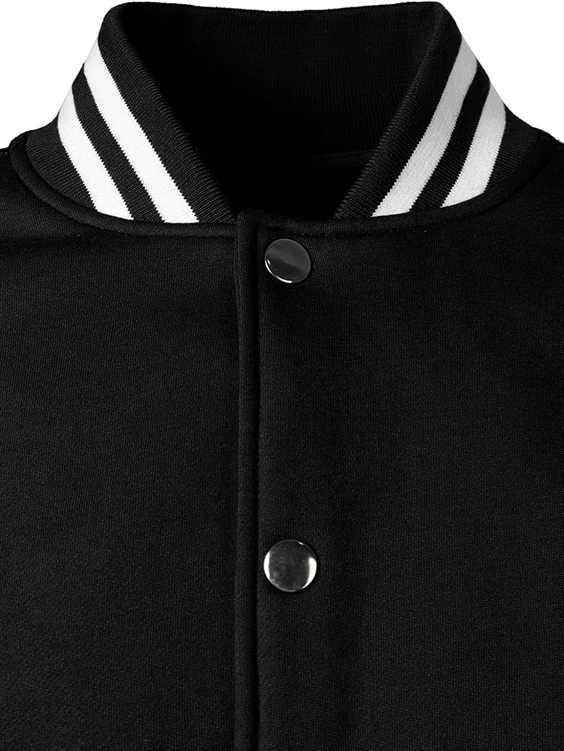 Customizable Letterman Jacket – BLACK