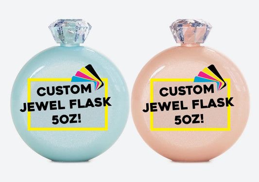 Custom Jewel Flask – 5oz