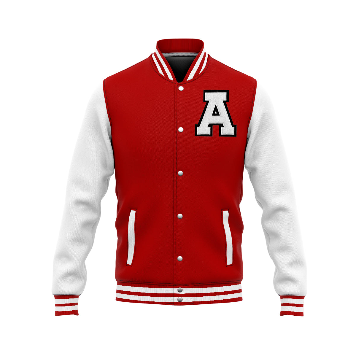 Customizable Letterman Jacket – RED